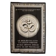 Katoenen Wanddecoratie (70x110cm) - Om – Welkom bij de God