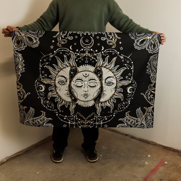 Katoenen Wanddecoratie (70x110cm) - Zonnegodin
