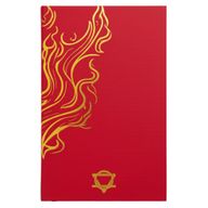 Rood & Goud Welzijnsdagboek – 120 Pagina’s – Mandala & Lotusbloem