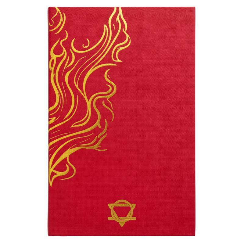 Rood & Goud Welzijnsdagboek – 120 Pagina’s – Mandala & Lotusbloem