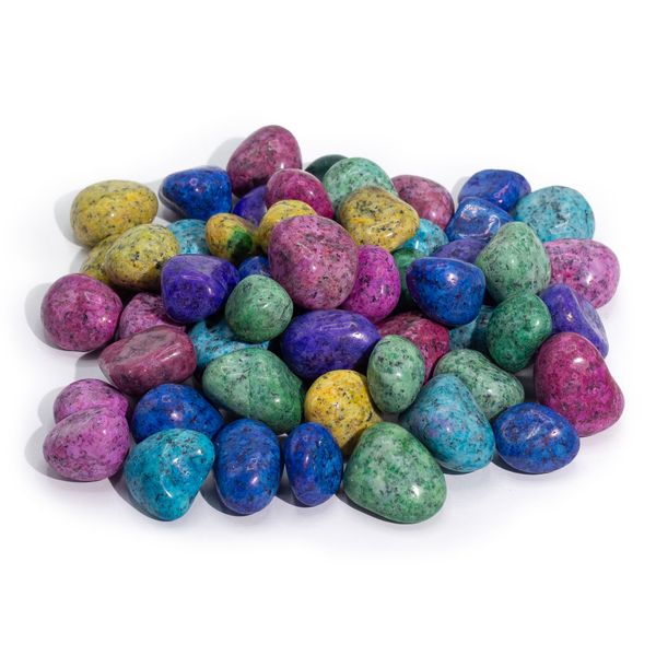 Bulk Behandelde Indiase Dalmatiërsteen - 1kg (ongeveer 70 stenen)