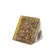 Middelgrote Organiet Piramide – Amethist – Koperen Schilfers
