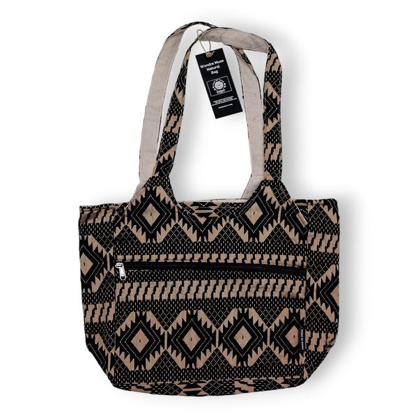 Jacquard Natureltas – Desert Loom – Wander Muse Tas
