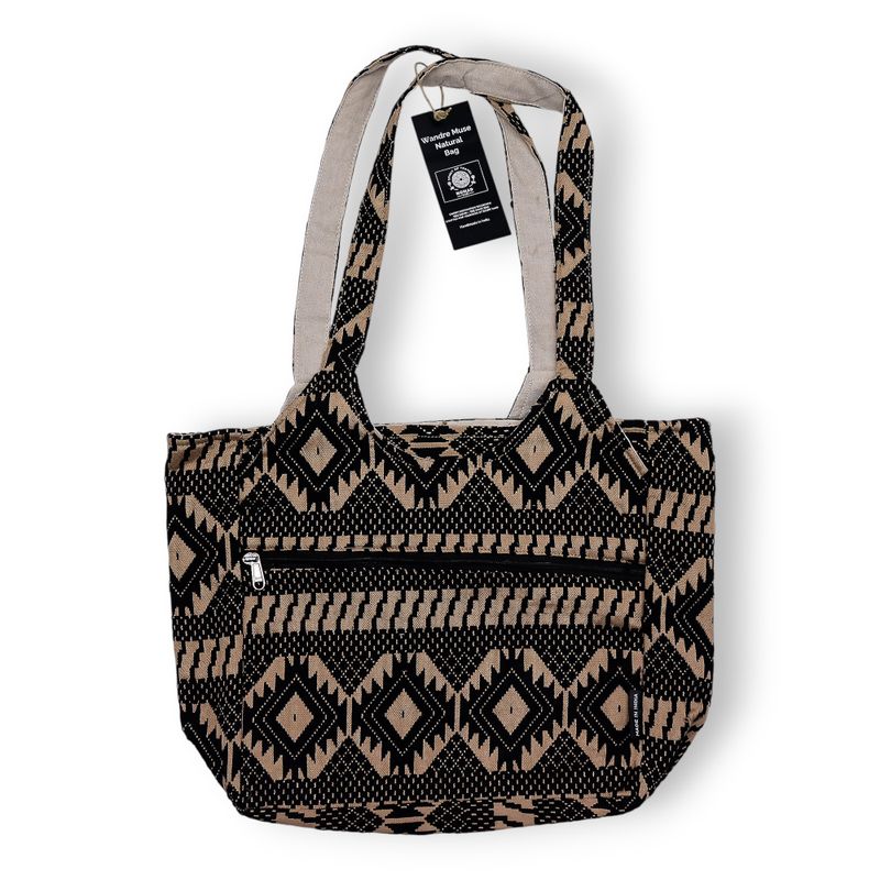 Jacquard Natureltas – Desert Loom – Wander Muse Tas