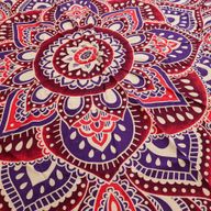 Grote Mandala Ronde Kunst (180cm) - Roze & Paars