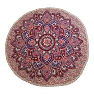 Grote Mandala Ronde Kunst (180cm) - Roze & Paars