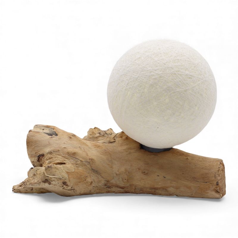 DriftGlow Lamp Katoenen Luna Ivoorkleurige Kap