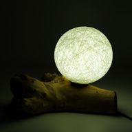 DriftGlow Lamp Katoenen Luna Ivoorkleurige Kap