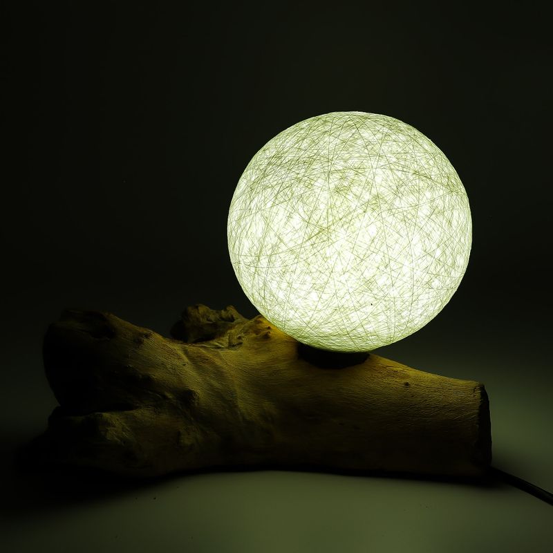 DriftGlow Lamp Katoenen Luna Ivoorkleurige Kap