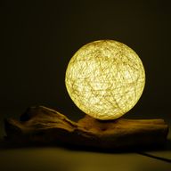 DriftGlow Lamp Katoenen Wikkel Crèmekleurige Kap