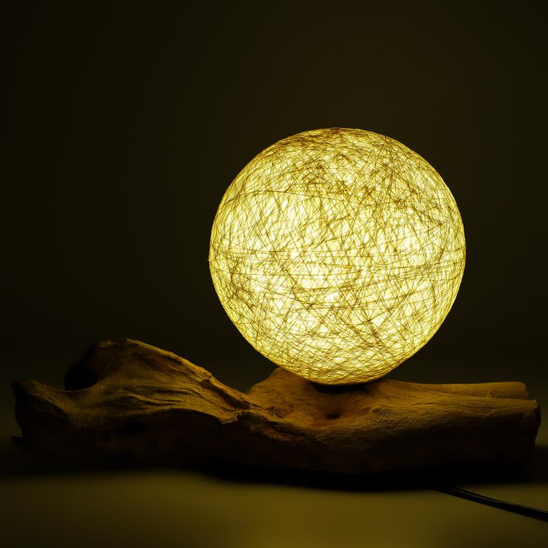 DriftGlow Lamp Katoenen Wikkel Crèmekleurige Kap