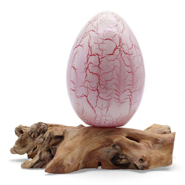 DriftGlow Lamp Crackle Vuur-Ei Kap – Oranje