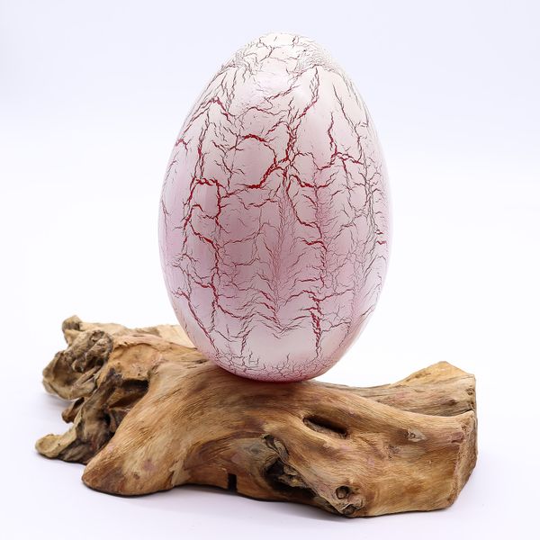DriftGlow Lamp Crackle Vuur-Ei Kap – Oranje