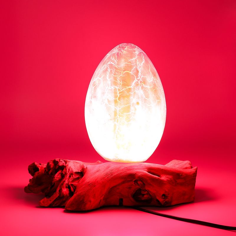 DriftGlow Lamp Crackle Vuur-Ei Kap – Oranje