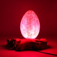 DriftGlow Lamp Crackle Vuur-Ei Kap – Oranje