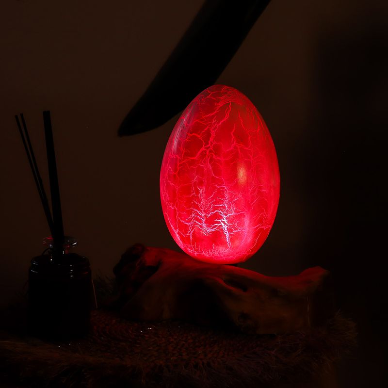 DriftGlow Lamp Crackle Vuur-Ei Kap – Oranje
