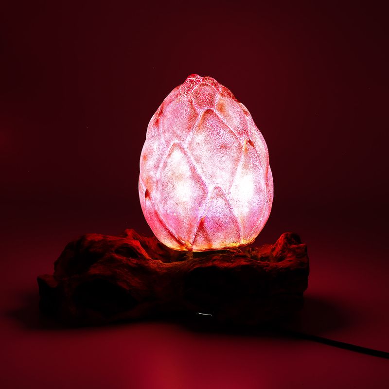 DriftGlow Lamp Crackle Lotusbloem Kap – Paars