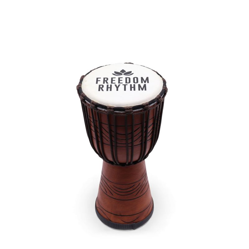 Middelgrote Pro Djembe – Freedom Rhythm (Hoog) – 40 cm (Ø 18 cm)