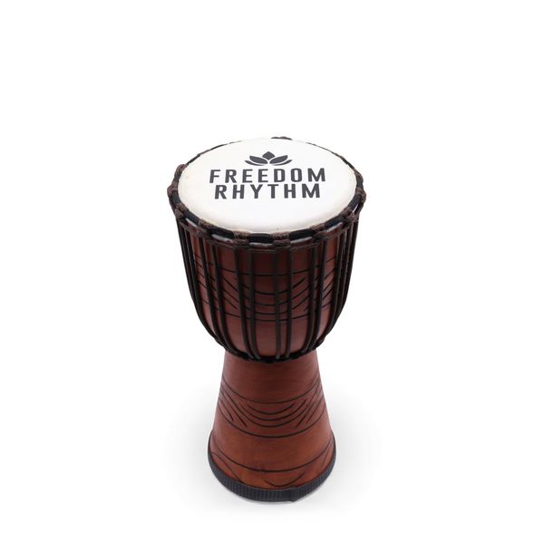 Middelgrote Pro Djembe – Freedom Rhythm (Hoog) – 40 cm (Ø 18 cm)
