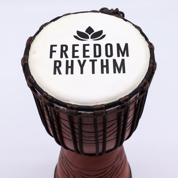Middelgrote Pro Djembe – Freedom Rhythm (Hoog) – 40 cm (Ø 18 cm)