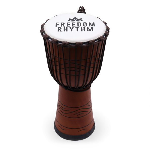 Grote Pro Djembe – Freedom Rhythm (Hoog) – 50 cm (Ø 22 cm)