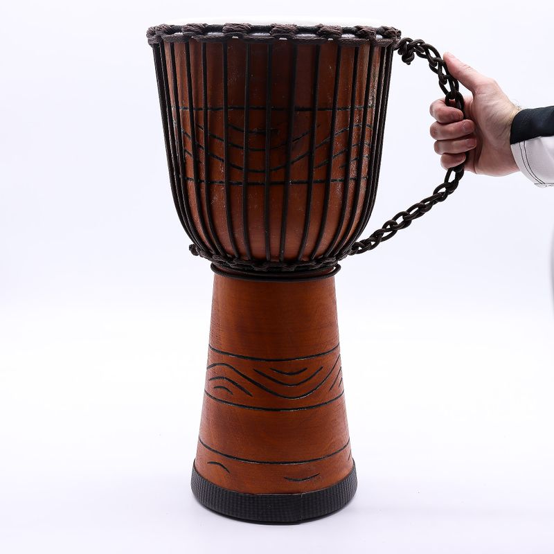 Grote Pro Djembe – Freedom Rhythm (Hoog) – 50 cm (Ø 22 cm)