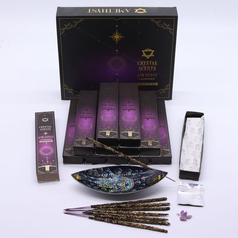 Amethist Kristal Geuren Smudge Wierook – Lavendel