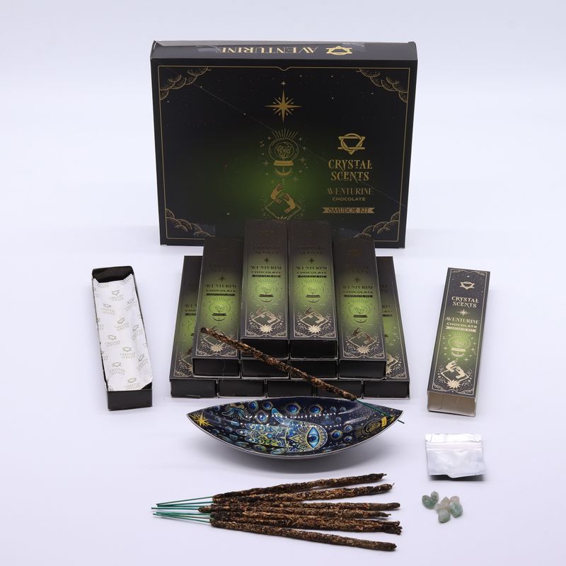 Aventurijn Kristal Geuren Smudge Wierook – Chocolade