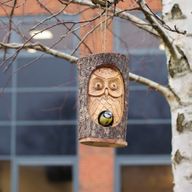 Boomstam Gezicht - Vogelhuisje - Wijze Uil