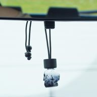 Zwart - Auto Diffuser Hangflesjes - 8ml - (3 verschillende designs x 4)