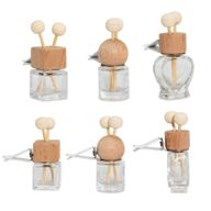 Transparant - Auto Diffuser Ventilatieclip Flesjes - 8ml - (3 verschillende designs x 4)