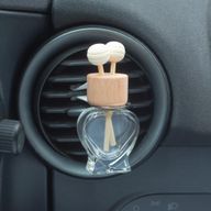 Transparant - Auto Diffuser Ventilatieclip Flesjes - 8ml - (3 verschillende designs x 4)