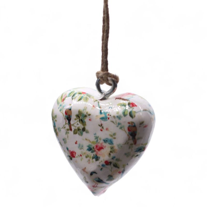 Grote Decoratieve Houten Harten – Victoriaanse Bloem (50) – in Displaypot