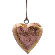 Grote Decoratieve Houten Harten – Roségoud (50) – in Displaypot