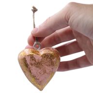 Grote Decoratieve Houten Harten – Roségoud (50) – in Displaypot