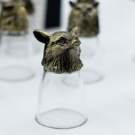 Ondersteboven Shotglazen (25 ml) – Bos en Mystieke Wezens – Antiek Brons