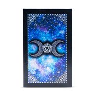 Blauwe Tarotkaartenset Met Folie – Maan Gezicht – Met Boekje