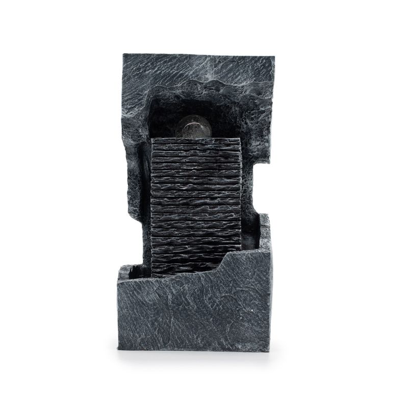 Groot Waterornament – Kleurveranderende Kristallen Bol in Rots