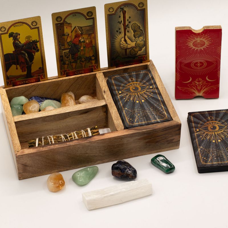 Driedelige Tarotdoos met Kaarthouder