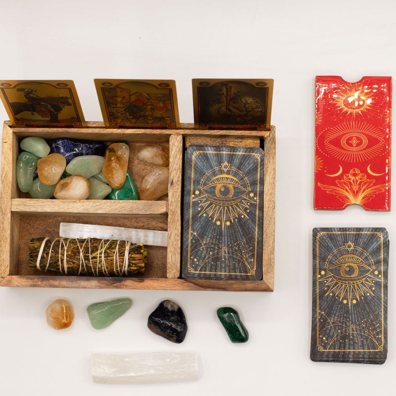 Driedelige Tarotdoos met Kaarthouder