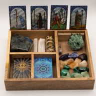 Vierdelige Tarotdoos met Kaarthouder