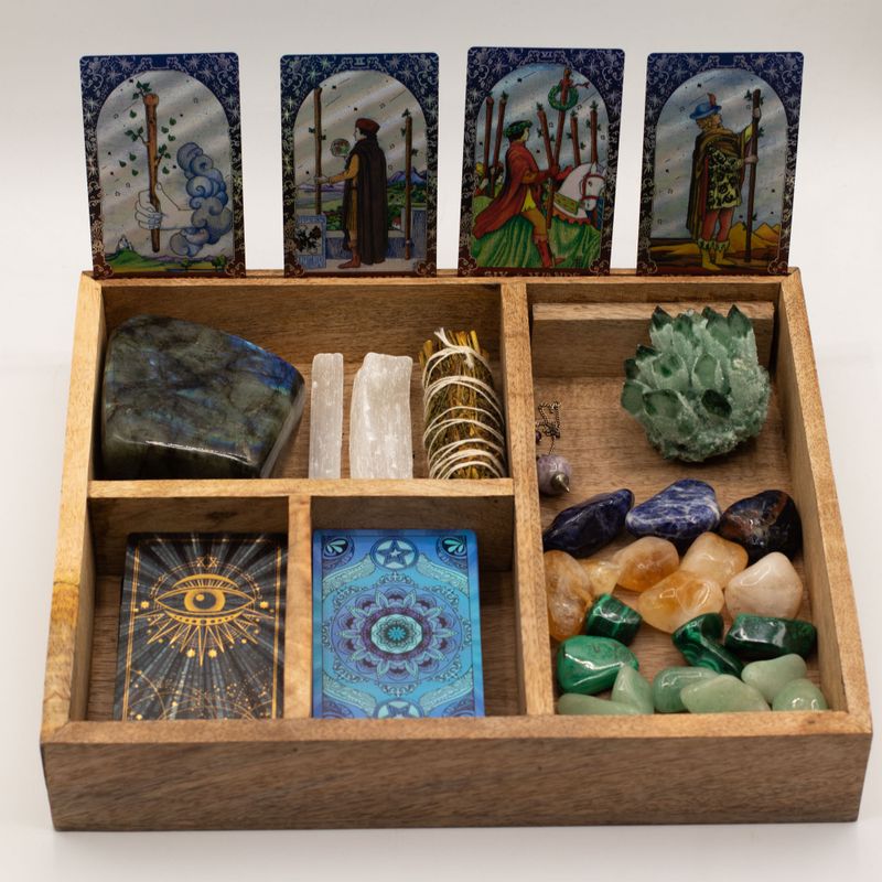 Vierdelige Tarotdoos met Kaarthouder