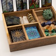 Vierdelige Tarotdoos met Kaarthouder