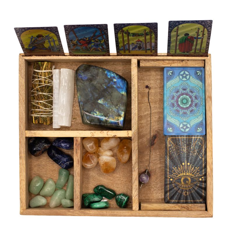 Vierdelige Tarotdoos met Kaarthouder