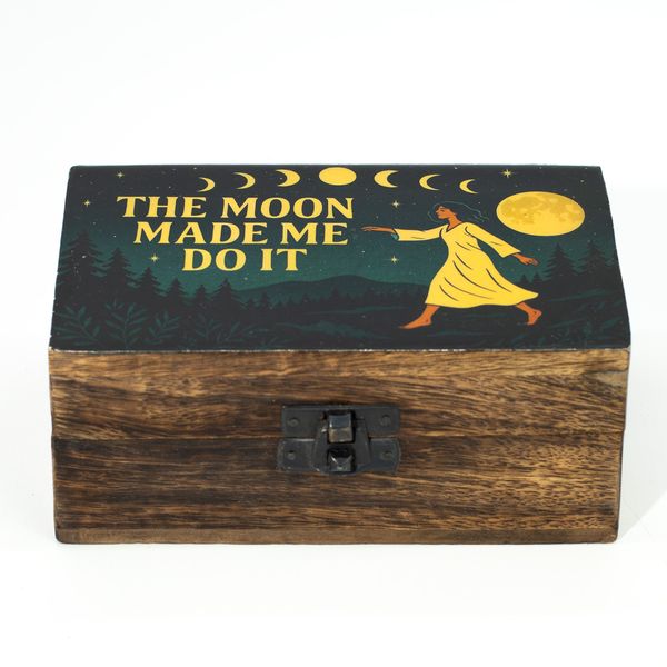 Middelgrote Geëmailleerde Doos – The Moon Made Me Do It
