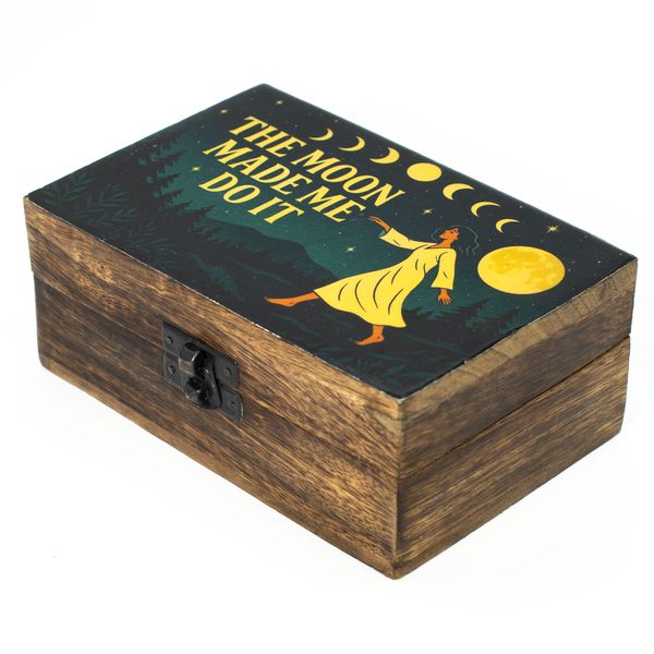 Middelgrote Geëmailleerde Doos – The Moon Made Me Do It