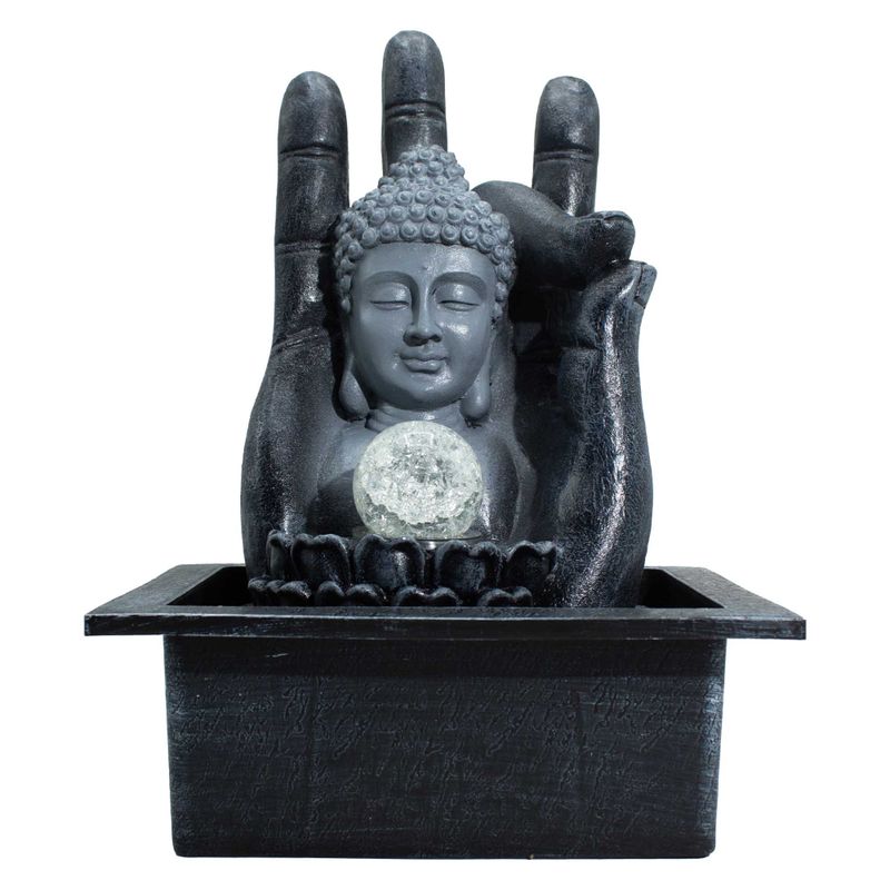 Tafelwaterornament – Boeddhahoofd & Hand
