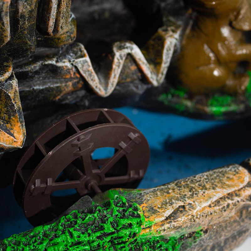 Tafelwaterornament – Olifanten in Liefde, Kristallen Bol, Licht & Watermolen