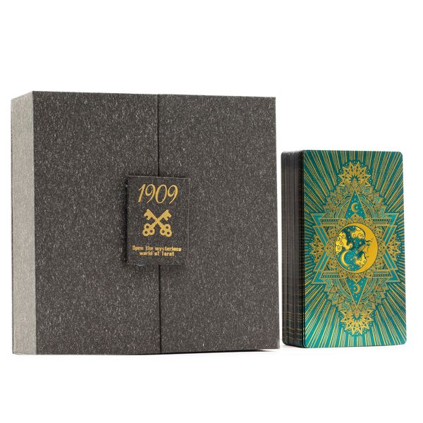 Tarotkaartenset Cadeauverpakking Met Goud- & Turquoise Folie – Met Boekje