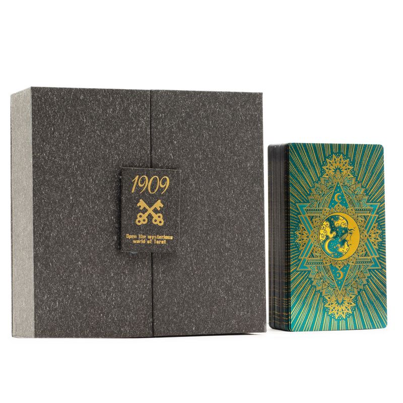 Tarotkaartenset Cadeauverpakking Met Goud- & Turquoise Folie – Met Boekje